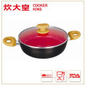 24cm forged aluminium color ceramic coating shallow casserole